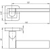 Дверная ручка Punto GALAXY QR GR/CP-23 на квадратной розетке графит/хром