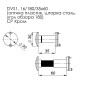 Глазок дверной Fuaro DVS1, 16/180/35x60 (оптика пластик, шторка сталь, угол обзора 180) GP Золото (Фуаро)