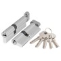 Цилиндровый механизм Ajax AX202/70 мм (30+10+30) CP хром с вертушкой, 5 кл. (Аякс)
