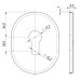 Декоративная накладка под цилиндр Fuaro ESC 473 SN МАТ НИКЕЛЬ (Фуаро)