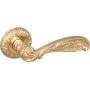 Дверная ручка Fuaro BRILLIANT SM GOLD-24 на круглой розетке золото 24К
