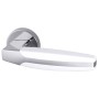 Дверная ручка Armadillo ARC URB2 CP/White-14 на круглой розетке Хром/белый