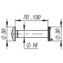 Глазок дверной Fuaro DVZ4, 16/200/70x130 (оптика пластик, угол обзора 200) AB Бронза (Фуаро)