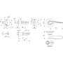 Ручка защелка Punto 6020 MAB-B (фиксатор) мат. бронза
