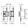 Петля скрытой установки Armadillo с 3D-регулировкой 11160UN3D (Architect 3D-ACH UNIVERSAL 60) CP Хром (Армадилло)