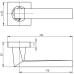 Дверная ручка Armadillo CORSICA SQ003-21 MWSC-33 на квадратной розетке Итальянский тисненый