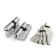 Цилиндровый Fuaro (Фуаро) механизм R600/80 mm (30+10+40) CP хром 5 кл.