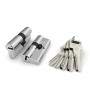 Цилиндровый Fuaro (Фуаро) механизм R600/80 mm (30+10+40) CP хром 5 кл.