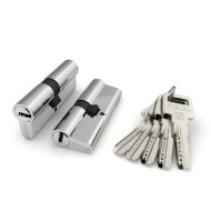 Цилиндровый Fuaro (Фуаро) механизм R600/80 mm (35+10+35) CP хром 5 кл.