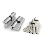 Цилиндровый Fuaro (Фуаро) механизм R600/80 mm (35+10+35) CP хром 5 кл.