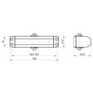 Доводчик Ajax (Аякс) дверной DCTR80-140 (TDR-140) 80-140кг WH белый