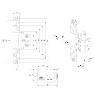 Петля Fuaro (Фуаро) скрытой установки HH-120 (hide hinge) до 120 кг (на 2 петли)