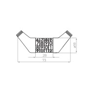 Замок Ajax (Аякс) навесной PD-0665-CODE