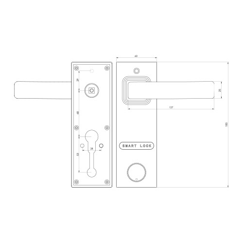 Электронный замок Sanyo D600 Usmart Go DM70 с WiFi, с видеодомофоном, черный Электронный замок Sanyo D600 Usmart Go DM70 с WiFi, с видеодомофоном, черный