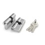 Цилиндровый Fuaro (Фуаро) механизм 100 CA 68 mm (26+10+32) CP хром 3 кл.