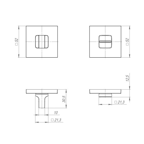 Ручка Ajax (Аякс) поворотная BK6.K.JS51 (BK6 JS) SSG-39 сатинированное золото