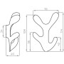 Крючок Ajax (Аякс) настенный MB-LM/K-005 SG матовое золото