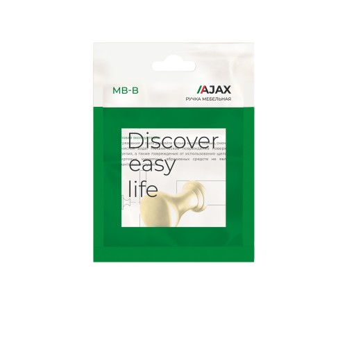 Ручка-кнопка Ajax (Аякс) мебельная MB-B-004 PB золото