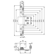 Петля Fuaro (Фуаро) скрытой установки HH-180 (hide hinge) до 100 кг (на 2 петли)