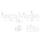 Петля приварная D20x140 ADJ регулируемая