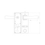 Электронный замок Sanyo D700 Usmart Go DM70 с WiFi, ручка скоба 1800 мм, черный