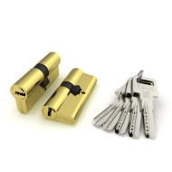 Цилиндровый Fuaro (Фуаро) механизм R600/80 mm-BL (30+10+40) PB латунь 5 кл. БЛИСТЕР