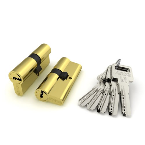 Цилиндровый Fuaro (Фуаро) механизм R600/80 mm-BL (30+10+40) PB латунь 5 кл. БЛИСТЕР