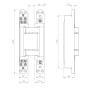 Петля Armadillo (Армадилло) скрытой установки U3D2200.VPG SC мат. хром TECH