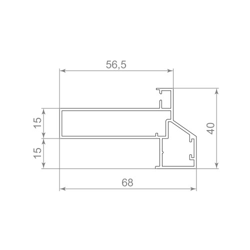 Короб Armadillo (Армадилло) SWD.Scope 40/68/3200 frame BL (3,2 м)