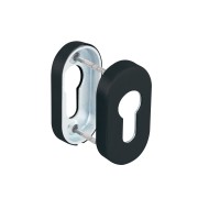 Накладка Fuaro (Фуаро) под цилиндр ET.R.DSS201-02P (DSS-02P-ET) INOX 201 BLACK (овальнове основание)