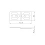 Комплект Armadillo (Армадилло) пластина крепежная с винтами SWD.Scope 75/30/5 plate with screws