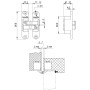 Петля Armadillo (Армадилло) скрытой установки U3D4200R SN правая (Architect 3D-ACH 40) мат. никель 40 кг