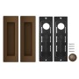 Ручка Armadillo (Армадилло) для раздвижных дверей SH.URB153.010 (SH010 URB) BB-17 коричневая бронза