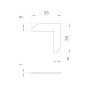 Крепежный уголок Armadillo (Армадилло) для короба SWD.Scope 35/35/1 angle (2 pcs)
