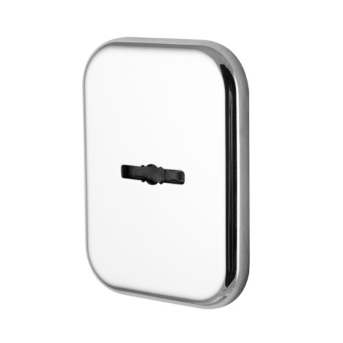 Декоратив. Armadillo (Армадилло) Квадрат. накл. на сув. замок со шторкой PS-DEC SQ CT (ATC Protector 1) S CP-8 Хром TECH