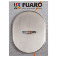 Декоративная Fuaro (Фуаро) накладка ESC 475 (90х65) SN матовый никель на сувальдный замок