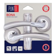 Ручка Punto (Пунто) раздельная LM/A R.TL54.BONA/HD SN/CP-3 матовый никель/хром