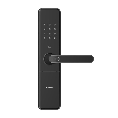 Замок врезной электронный с ручкой Kaadas S500 с отпечатком пальца, черный Замок врезной электронный с ручкой Kaadas S500 с отпечатком пальца, черный