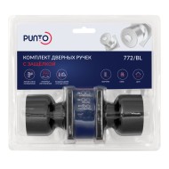 Ручка Punto (Пунто) защелка DK772/BL BL-PS (без фик.)черный