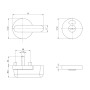 Ручка Ajax (Аякс) поворотная BK6.WC.CABIN PVC WH белый