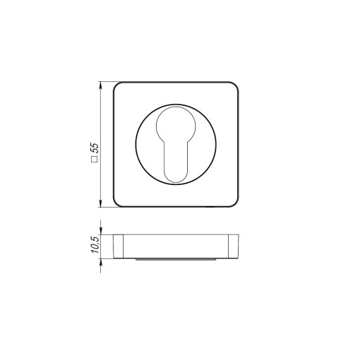 Накладка Armadillo (Армадилло) CYLINDER ET/SQ-21GP-2 золото 2шт.