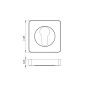 Накладка Armadillo (Армадилло) CYLINDER ET/SQ-21GP-2 золото 2шт.