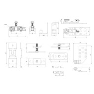 Комплект Armadillo (Армадилло) для профильных телескопических дверей SLD.Comfort-PRO.SET5.PROF telescope/80