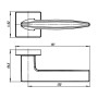 Ручка Armadillo (Армадилло) раздельная K.USQ52.SQUID FSG флор. золото