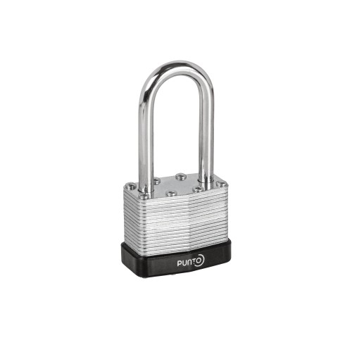 Замок Punto (Пунто) навесной PK-6540L 3 key англ. длинная дужка