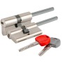 Цилиндровый механизм Cisa (Чиза) под вертушку (дл. шток) ASIX PRO OE307-91.12SD(75 мм/40+10+25), НИКЕЛЬ