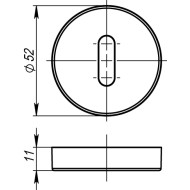 Накладка Armadillo (Армадилло) NORMAL PS URB GOLD-24 Золото 24 2 шт.