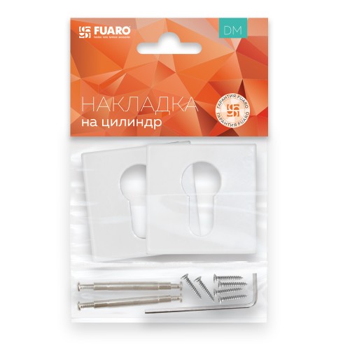 Накладка Fuaro (Фуаро) под цилиндр ET.K.DM51 (ET DM) WH-19 белый