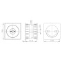Ручка поворотная Armadillo (Армадилло) для раздвижных дверей SH.QUADRO55.BK8 MWSC-33 итальянский тисненый