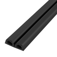 Уплотнитель Fuaro (Фуаро) без клеевой основы WADH/D-9x7,5mm, BLACK черный 100 m